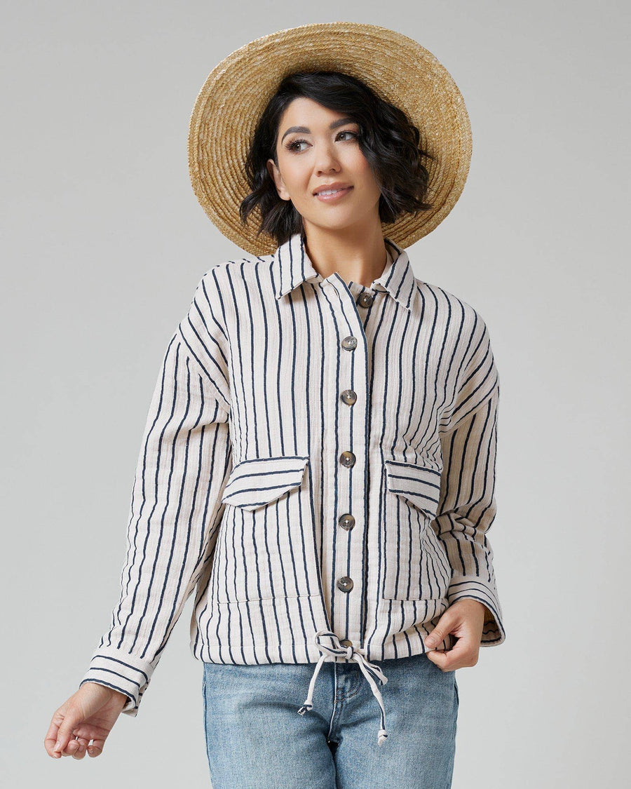 Holla Jacket in Holla Stripe by Downeast