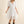 Guipure Lace Flare Knee Length Dress in Off White
