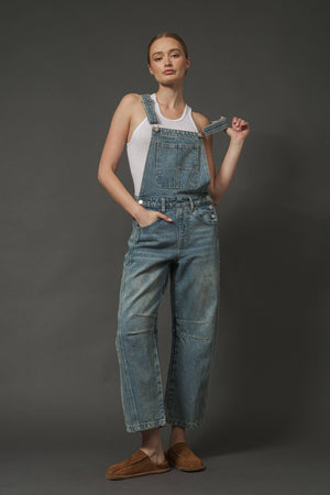 Slouchy Relax Fit Denim Overall by Aaron & Amber