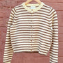 Striped Pattern Button Front Cardigan