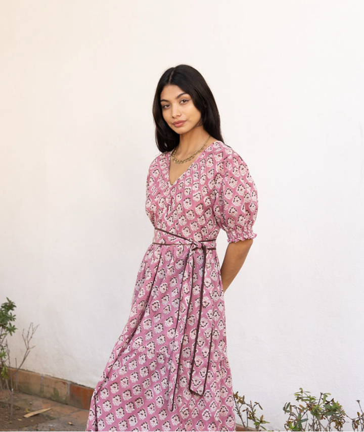 Imara Dress in Rose by The Fox and The Mermaid