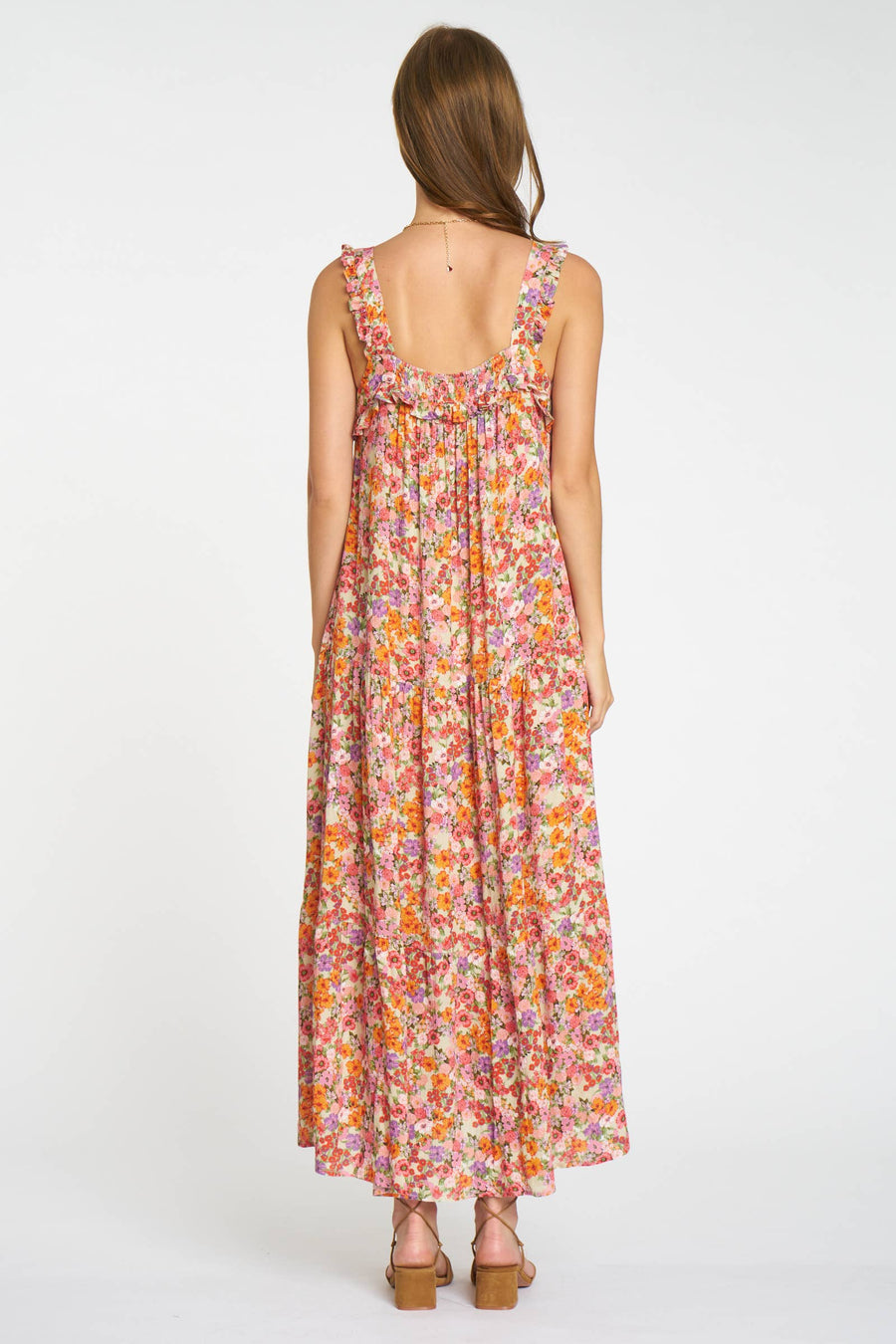 Robin Dress in Peach Floral by dRA
