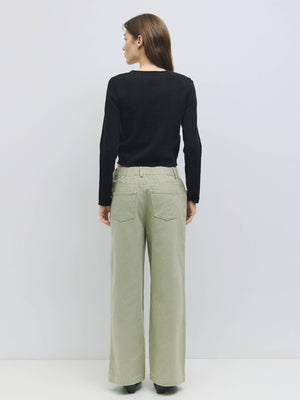 The Faye Top | Knit Pointelle Cardigan Top by All Row