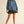 Stitch Detail Ruffled Denim Jacket