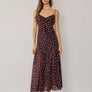 Polka Dot Drop Waist Maxi Dress