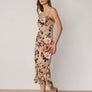 Floral Velvet Burnout Midi Dress