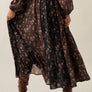 Floral-Print Woven Elastic-Waist Gathered Maxi Skirt