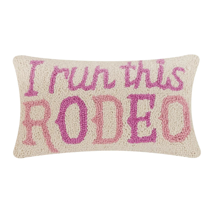 I Run This Rodeo Hook Pillow