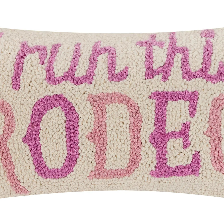 I Run This Rodeo Hook Pillow