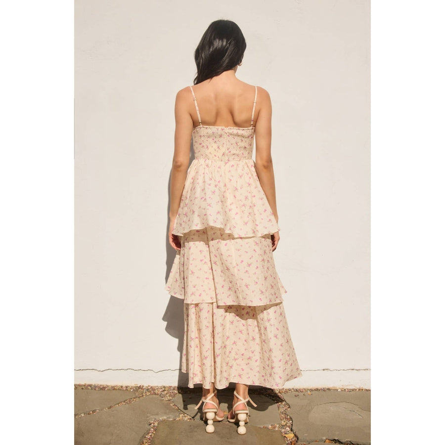 Girl Talk Corset Layered Dress