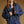 Collar Contrast Zipper Front Bomber Denim Jacket