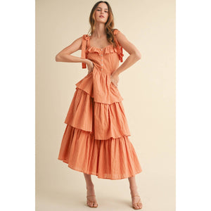 Tiered Ruffle Maxi Dress