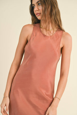 Viscose Dress in Clay