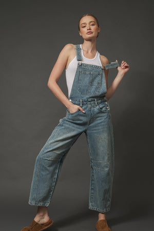 Slouchy Relax Fit Denim Overall by Aaron & Amber