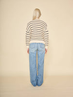 Amara Cardigan in Navy Stripe by dRA