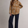 Bandana Print Button-Up Shirt