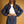 Button Front Detailed Indigo Denim Skirt