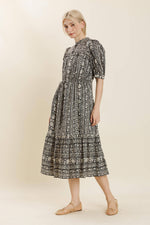 Floral Ruffle Midi Dress