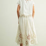 Floral Embroidered Full Skirt