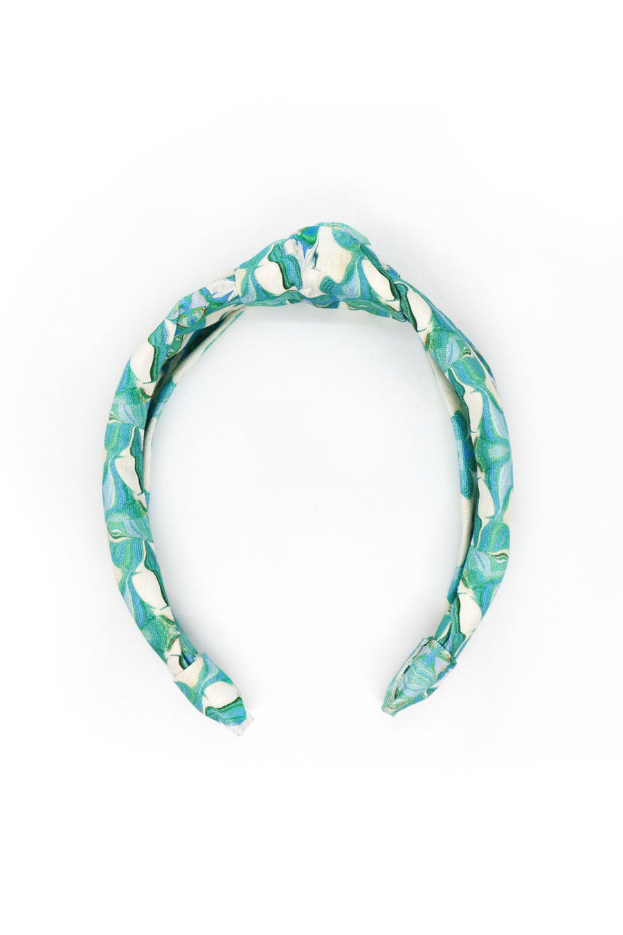 Knotted Headband in Fern Blue by Brooks Avenue