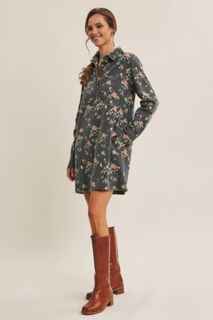 Still from A Film Mineral-Washed Victorian Floral Mini Dress