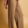 Color Mixed Knit Pants