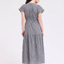 Ruffle Gingham Midi Dress
