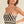 Crochet Knitted Black and Tan Dress