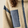 Sherpa Fleece and Denim Zip-Up Pocket Jacket