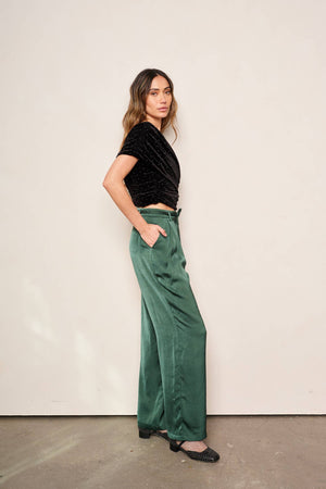 Mimosa Pant in Emerald Green by dRA