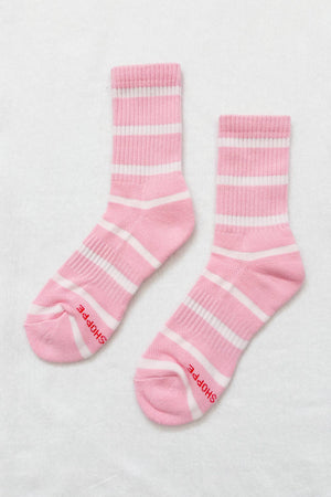 Striped Boyfriend Socks by Le Bon Shoppe