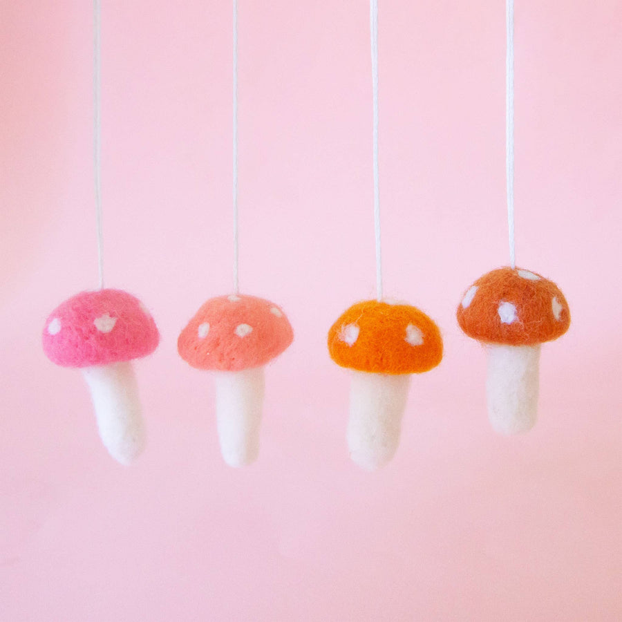 Holiday Mushroom Ornament | Brown
