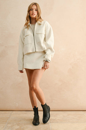 Textured Fabric Skort