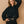 Eyelet Bubble Sleeve Blouse