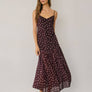 Polka Dot Drop Waist Maxi Dress
