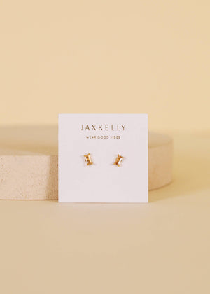 Baguette Earrings in Champagne and Gold by JaxKelly