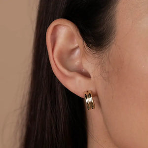 Bold Gold Hoop Earring