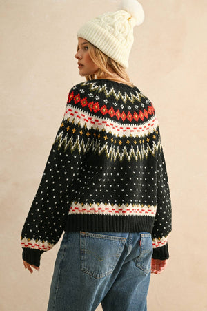 Multi Color Sweater Cardigan