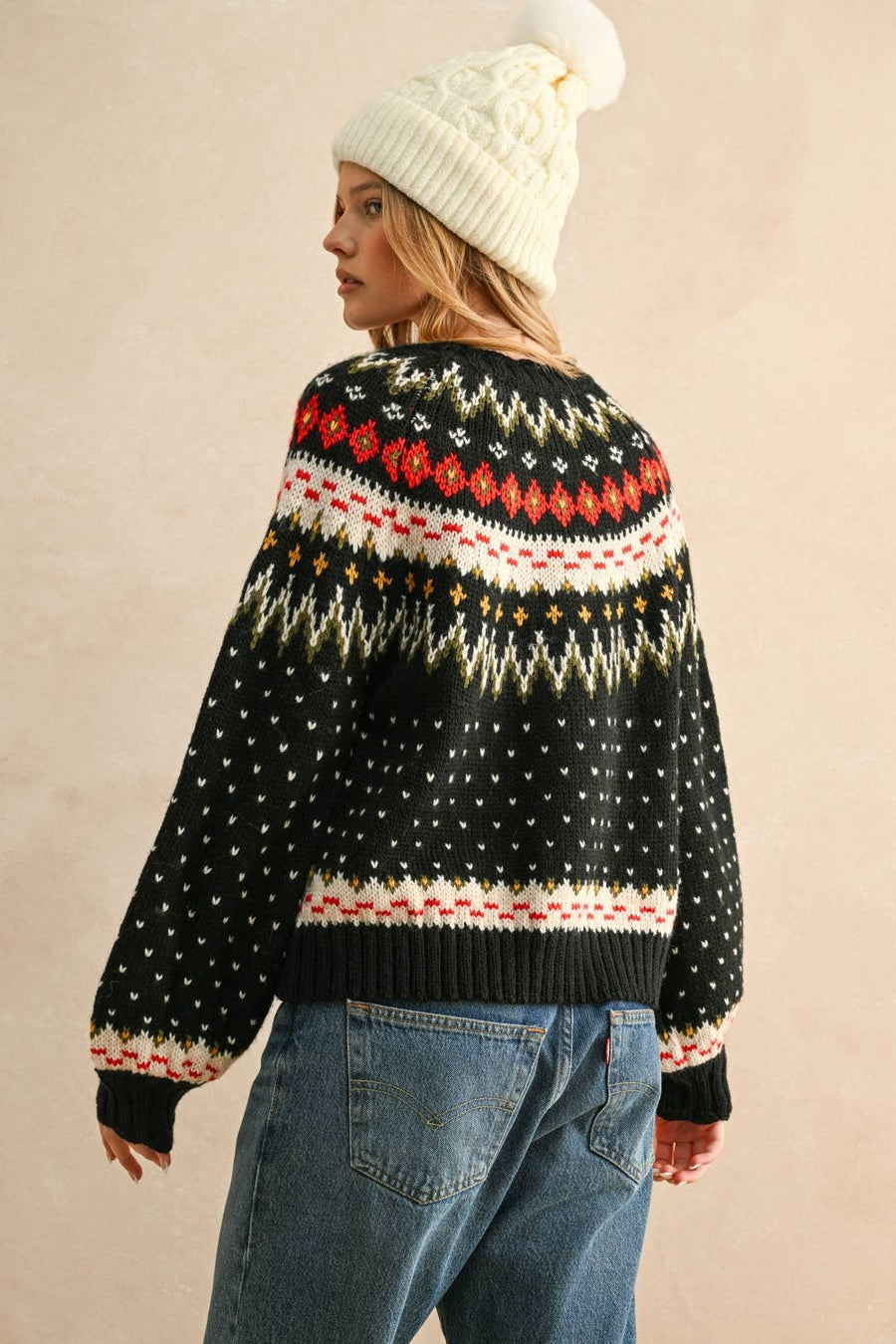 Multi Color Sweater Cardigan