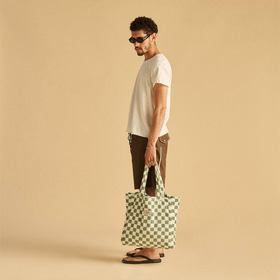 Mate Terry Tote Bag in Sage by Slowtide