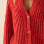 Confetti Button-Front Cardigan Sweater