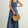 Sleeveless Denim Chambray Jumpsuit