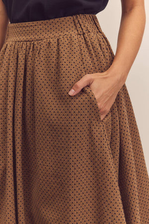 Midi-Circled Cotton Skirt by amente