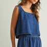 Soft Denim Sleeveless Top