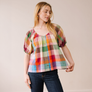 Harbor Plaid Frances Top by Sunshine Tienda