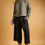 Striped Button Front Sweater Cardigan