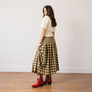 Painted Gingham Colette Skirt by Sunshine Tienda