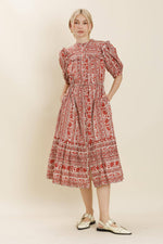Floral Ruffle Midi Dress
