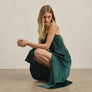 Satin Drape Slip Dress
