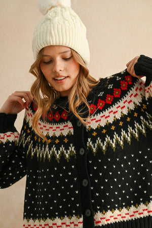 Multi Color Sweater Cardigan